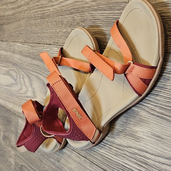 Teva Women's Sandals - Coral and Plum - Picture 3 of 4